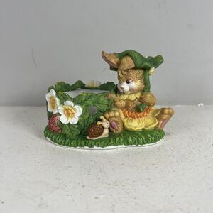 Vintage Rabbit Spring Easter Votive Candle Holder